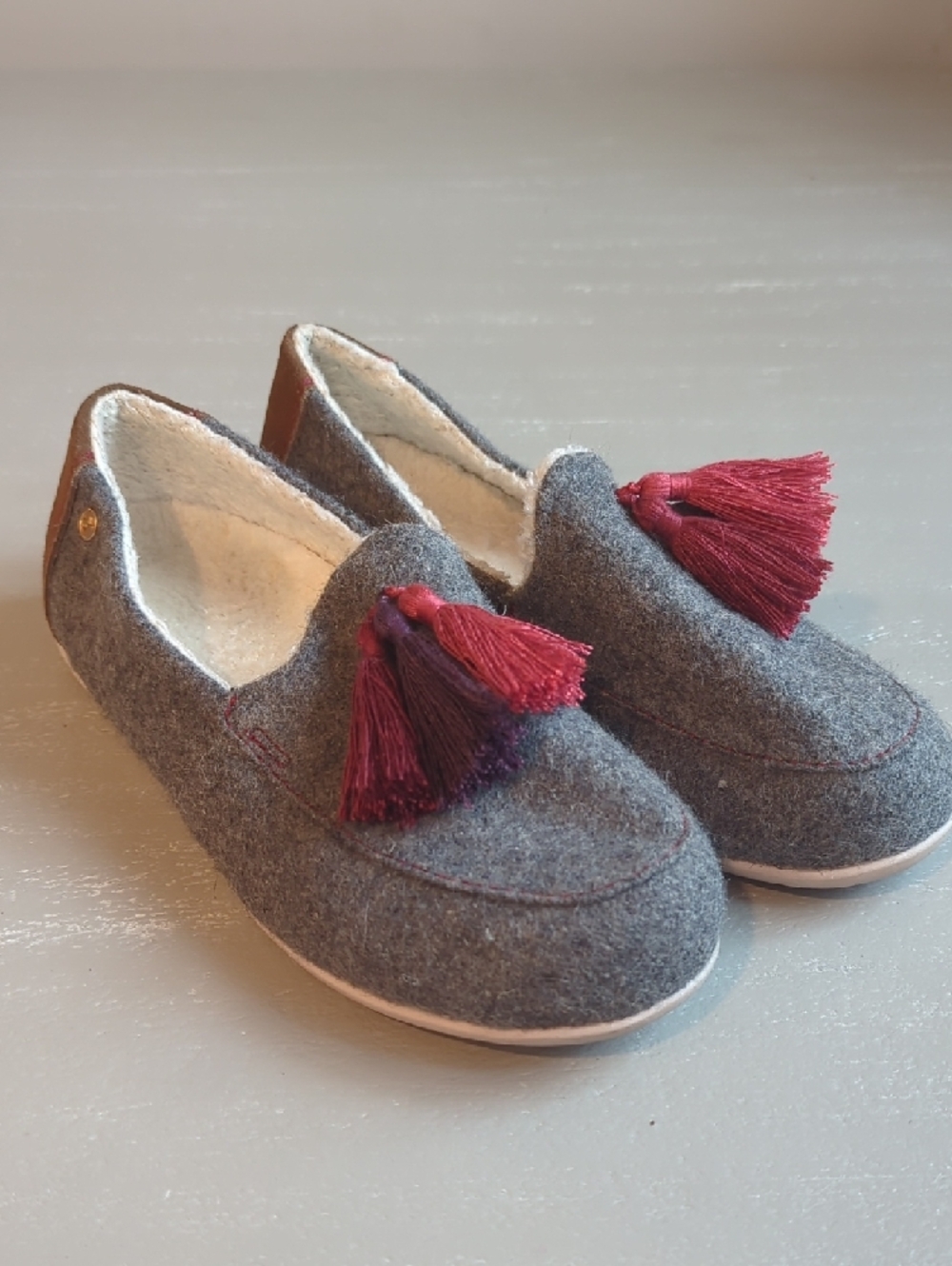 Spenco Hearthside Slide Gray Wool size 6.5 - Picture 7 of 7